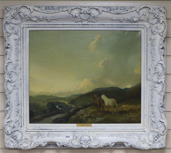 Vernon Ward (1905-1985), oil on canvas, 'The Passing Shower', signed, 51 x 61cm
